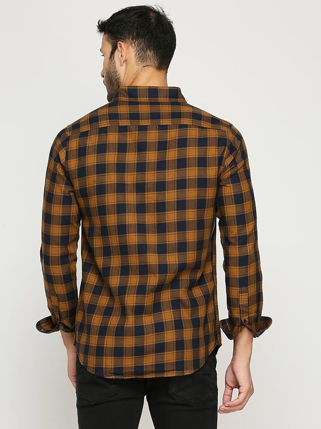 Tailored Gingham Check Slim Fit Shirt