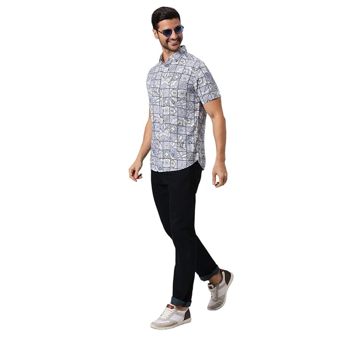 The Essential Geometric Mosaic Print Shirt