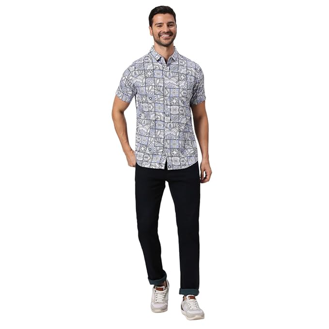 The Essential Geometric Mosaic Print Shirt