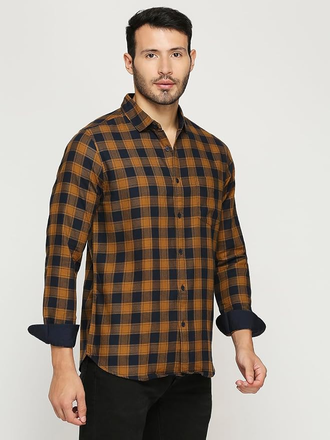 Tailored Gingham Check Slim Fit Shirt