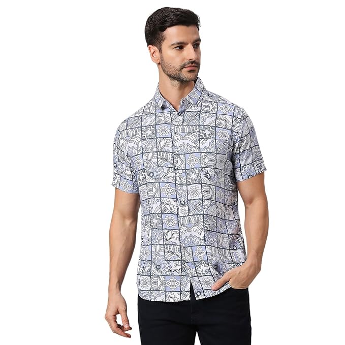 The Essential Geometric Mosaic Print Shirt