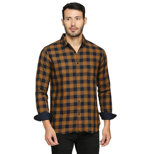 Tailored Gingham Check Slim Fit Shirt