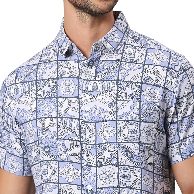 The Essential Geometric Mosaic Print Shirt